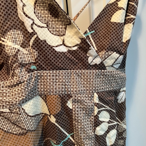 Kenziegirl size 13 sundress, crisscross back wooden beads on straps. - Picture 2 of 5